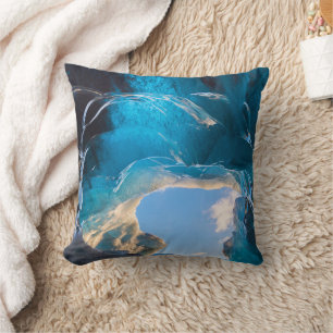 Crystal Cave, Vatnajokull Icefield, South Iceland Cushion