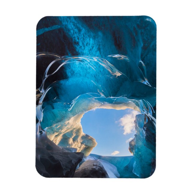 Crystal Cave, Vatnajokull Icefield, South Iceland Magnet (Vertical)