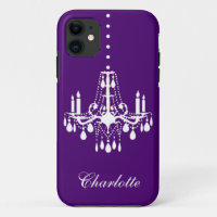 Crystal Chandelier iPhone 5 Case-Mate purple