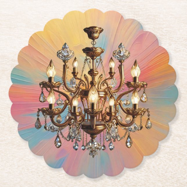 "Crystal Clarity" Paper Coaster (Front)