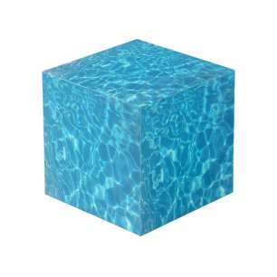 Crystal Clear Sky Blue Pool Water Cube