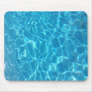 Crystal Clear Sky Blue Pool Water Mouse Pad