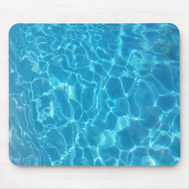 Crystal Clear Sky Blue Pool Water Mouse Pad (Front)