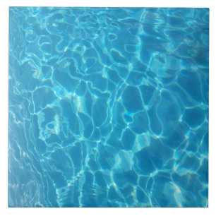 Crystal Clear Sky Blue Pool Water Tile