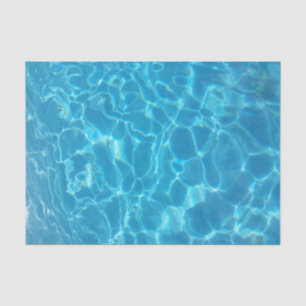Crystal Clear Sky Blue Pool Water Tissue Paper