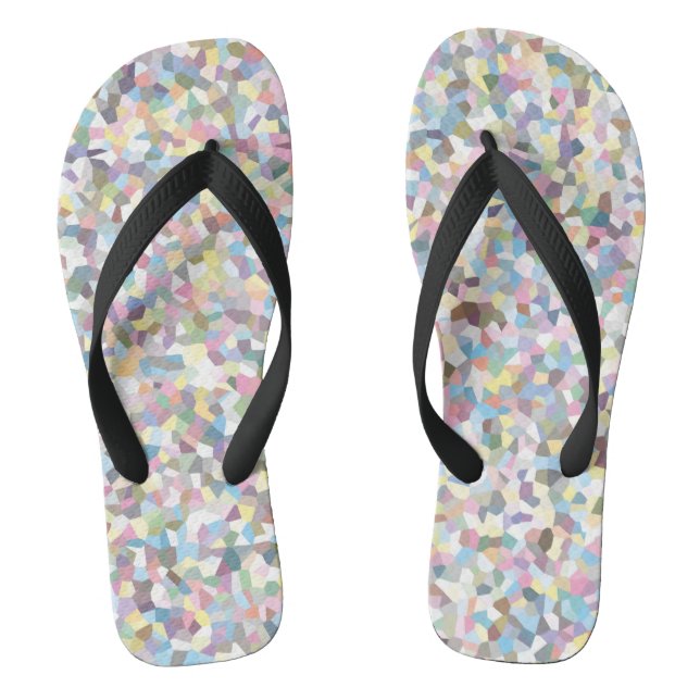 Crystal Colourful Pattern Jandals (Footbed)