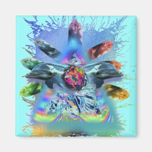 crystal conscious lite dolphins magnet
