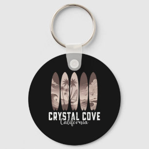Crystal Cove State Park California Surfboard Surfi Key Ring