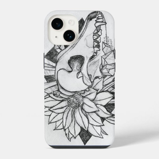 Crystal Coyote  iPhone Case (Back)