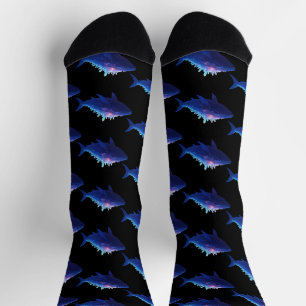 Crystal Crest Whale - Ocean Whales Print Socks