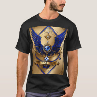 Crystal Diamond Faith T-Shirt - Sparkling Desing