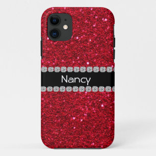 Crystal & DIAMOND LOOK  RUBY RED IPHONE  5 Case