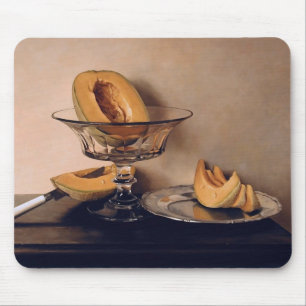Crystal Dish with Melons by Mauro David Mouse Pad