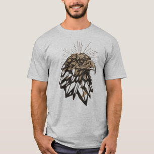 Crystal Eagle Icon : Soar in Style grey colour T-Shirt