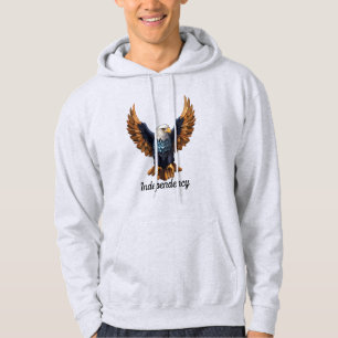 Crystal Eagle in Flight – Symbol of Strength  Hoodie