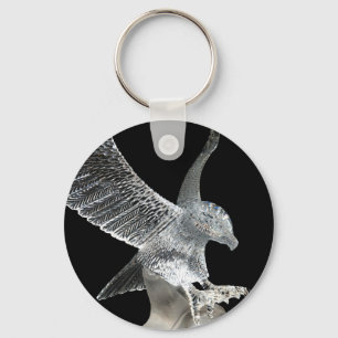 Crystal Eagle Key Ring