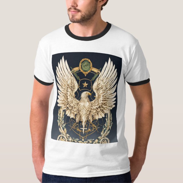 Crystal Eagle Majesty: Regal T-Shirt Collection (Front)