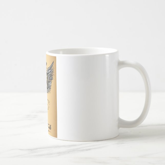 Crystal eagle soars coffee mug (Right)