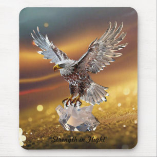 "Crystal Eagle Soars" Mouse Pad