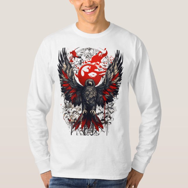 Crystal Eagle: Unleash Your Wild Spirit T-Shirt (Front)