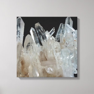 Crystal Energy Quartz Cluster Canvas Print