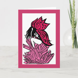 Crystal fairy greeting card