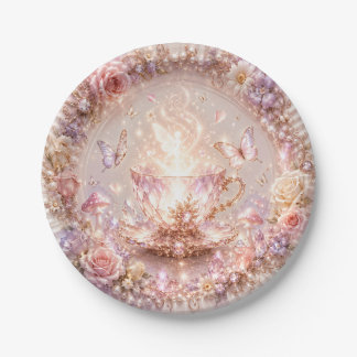 Crystal Fairy Tea Party Paper Plates