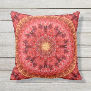 Crystal Fire Mandala Cushion