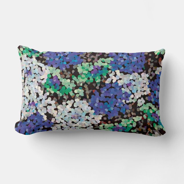 Crystal Floral Blooms Lumbar Cushion (Front)