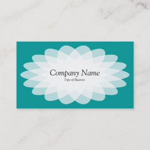 Crystal Flower - Turquoise Business Card