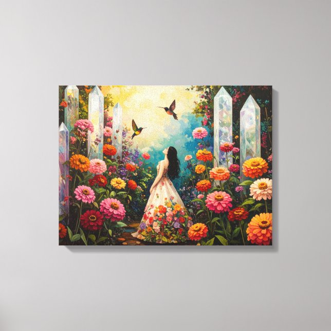 Crystal Garden Canvas Print (Front)