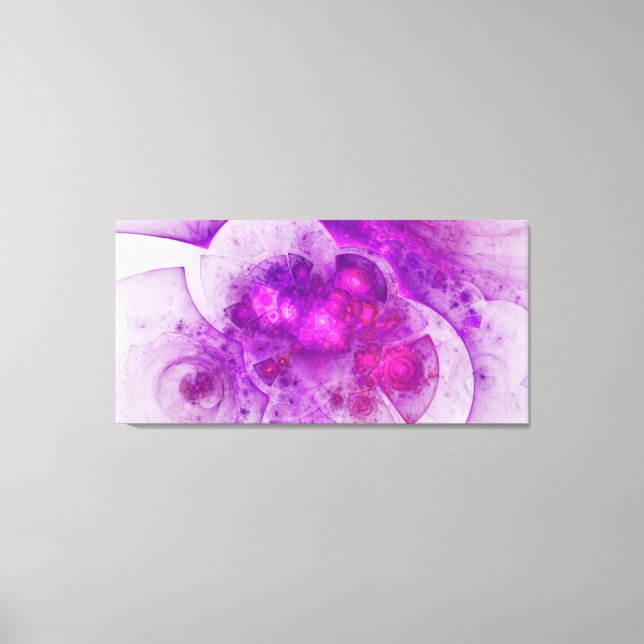 Crystal Gazing Geometric Abstract Art Canvas Print (Front)