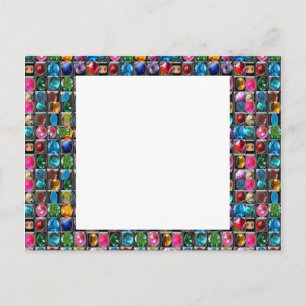 CRYSTAL GEM PEARL FRAME BLANKS : DIY 2014 POSTCARD