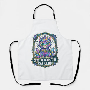 Crystal Gemstone Cat Cat Mum Gift Idea - Crystal G Apron