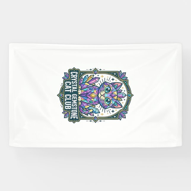 Crystal Gemstone Cat Cat Mum Gift Idea - Crystal G Banner (Horizontal)