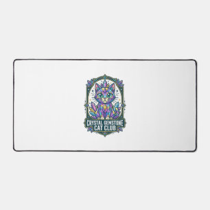 Crystal Gemstone Cat Cat Mum Gift Idea - Crystal G Desk Mat