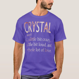 Crystal Girl Name Definition T-Shirt