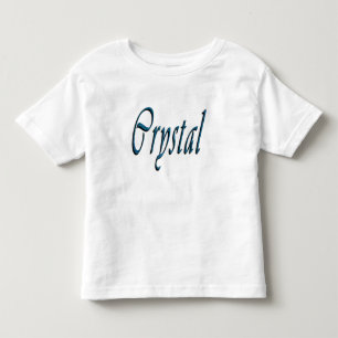 Crystal Girls Name Logo, Toddler T-Shirt