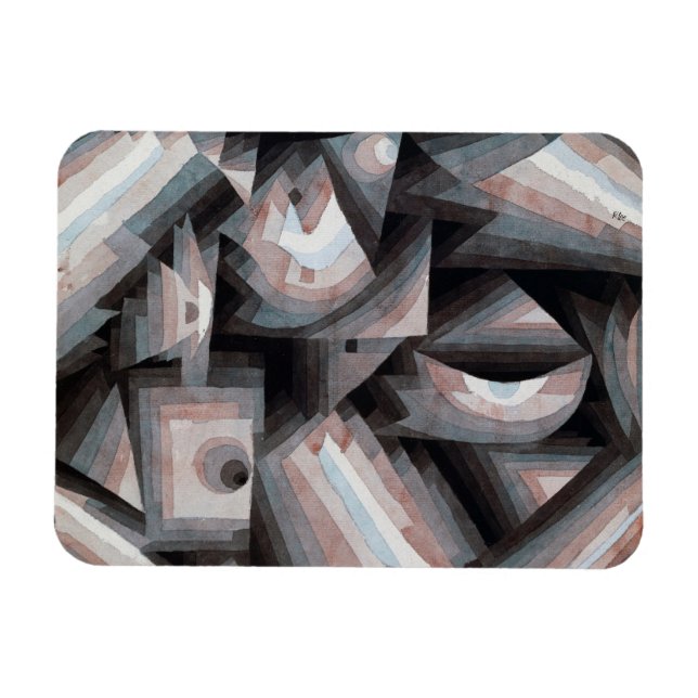 Crystal Gradation by Paul Klee Magnet (Horizontal)