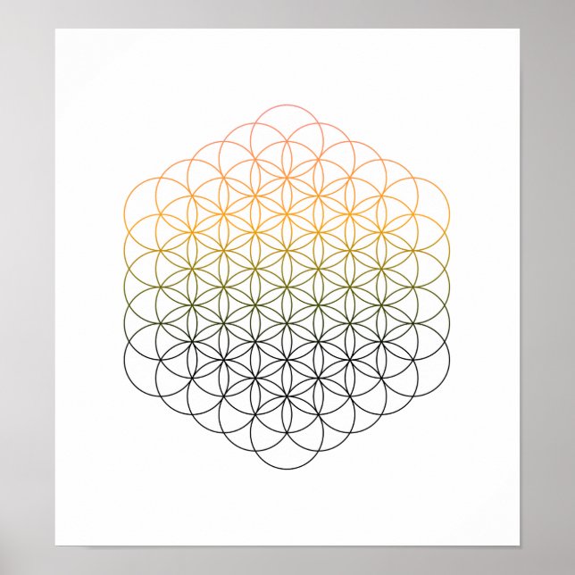 Crystal Grid - Flower Of Life Poster (Front)