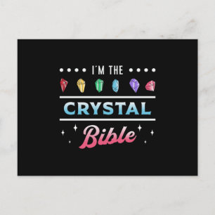 Crystal Healing I'm The Crystal Bible Heal Chakra Postcard