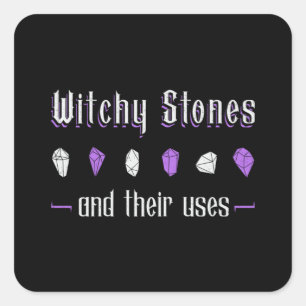 Crystal Healing Witchy Stones And Their Uses Heal Square Sticker