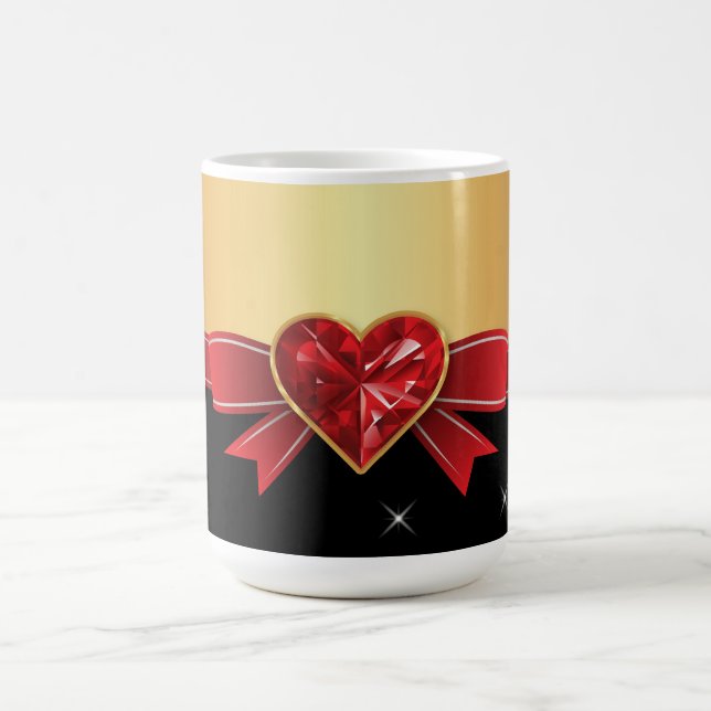 Crystal heart coffee mug (Center)