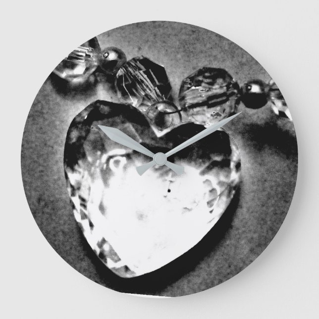 Crystal Heart Large Clock (Front)