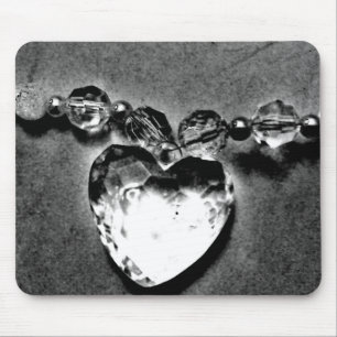 Crystal Heart Mouse Pad