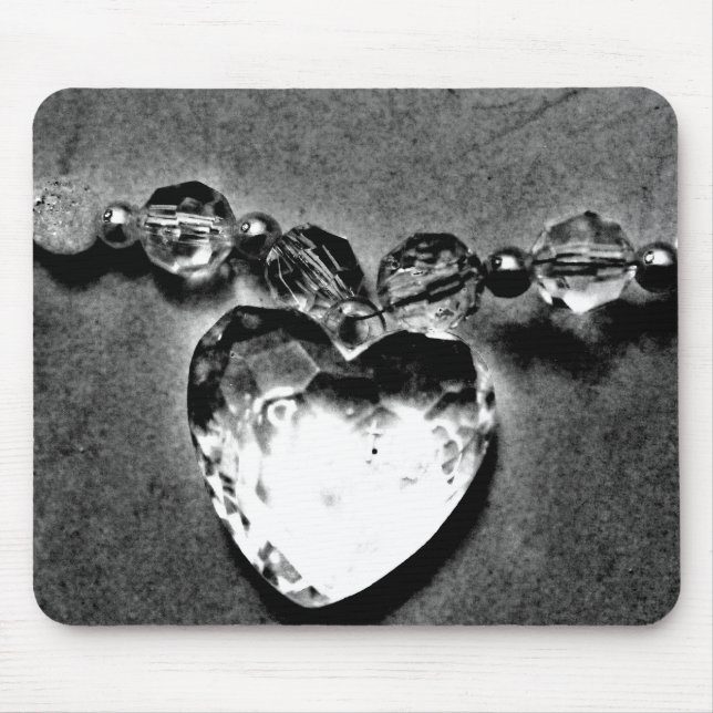 Crystal Heart Mouse Pad (Front)