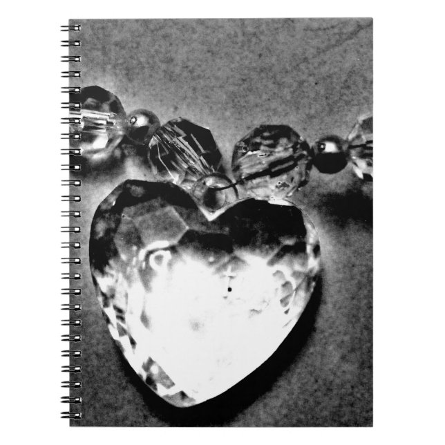 Crystal Heart Spiral Notebook (Front)