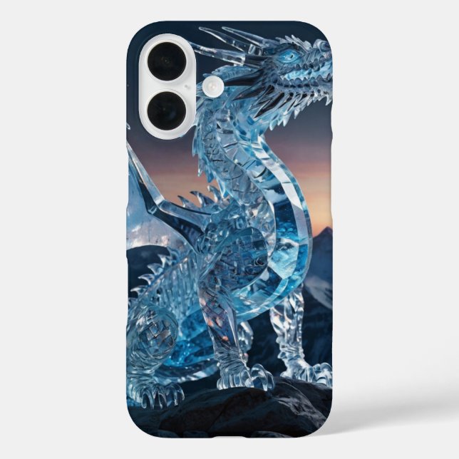 Crystal Ice Dragon Case-Mate iPhone Case (Back)