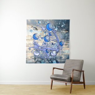 Crystal Ice Ship Tapestry