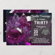 Crystal Jewel Tone Cancer Ruby Red July Birthday